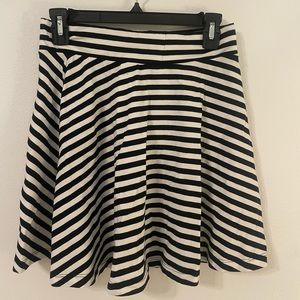 black and white skirt